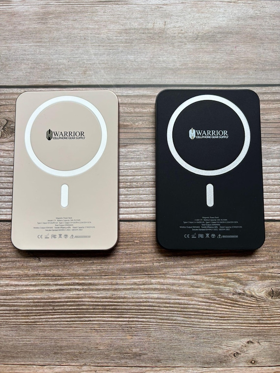 Personalized Magnetic Power Bank - Rose gold or Black - Image 5