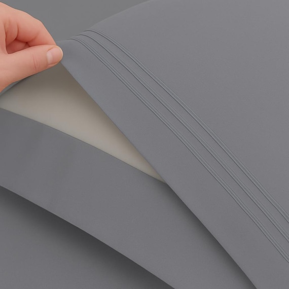 100% Bamboo Bed Sheet Set - Grey - Image 5