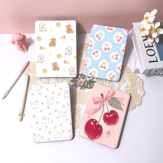 Cute-style Kindle Case For 5/6/7 Gen, Kindle 10/11/12th - 6“7”, Kindle Paperwhite 2022/2024 Cover, Colorsoft Strap Case, Clear or Solid Back