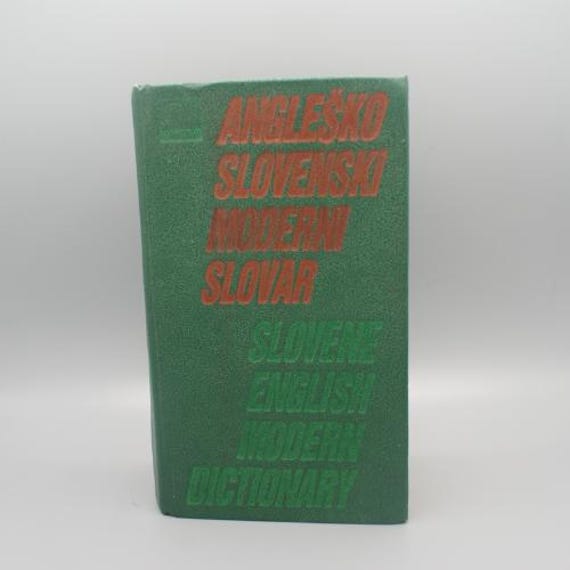 Vintage Pocket Dictionary 1985 - Slovene/English- English/Slovenski Moderni- Dictionary - Dictionary Classic Book - Yugoslavian Dictionary