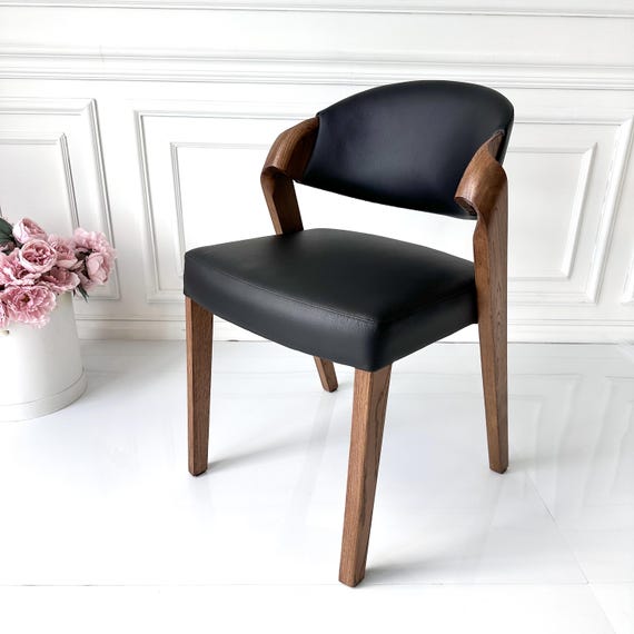 Dining Chair with High Seating Comfort and Ergonomic Design, Dining chairs in leather, Handmade side chair for Kitchen, Handmade furniture - Image 10