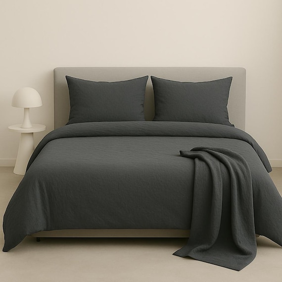 100% Bamboo Bed Sheet Set - Grey - Image 2