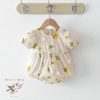 Short Sleeve Floral Embroidered Romper Pure Cotton Newborn Outfit White Infant Jumpsuit Summer One Piece For Baby Girl Cute Baby Clothes Short Sleeve Floral Embroidered Romper Pure Cotton Newborn Outfit White Infant Jumpsuit Summer One Piece For Baby Girl Cute Baby Clothes