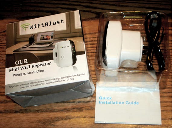 WiFi Blast - Wireless Repeater Range Extender Home Amplifier 300Mbps 2.4GHz NIB - Image 5