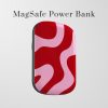 Red & Pink Swirl MagSafe Power Bank: 5000 mAh Portable Charger Red & Pink Swirl MagSafe Power Bank: 5000 mAh Portable Charger