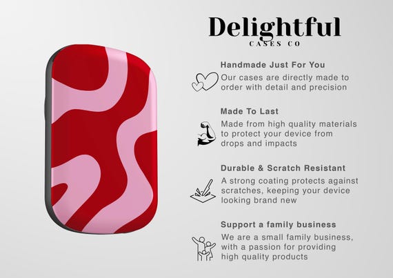 Red & Pink Swirl MagSafe Power Bank: 5000 mAh Portable Charger - Image 5