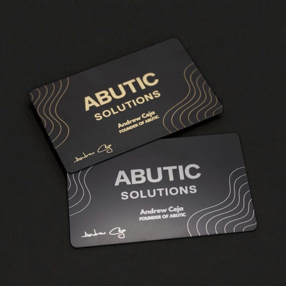 Custom Full Metal NFC Business Card, Tap Card (Front + QR Back) - Image 4