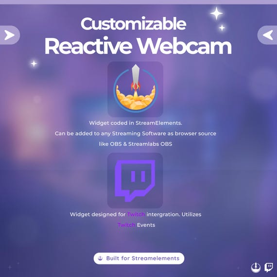 Reactive Twitch Webcam Overlay โ Minimalist Design with Alerts & Goal Tracker - Image 6
