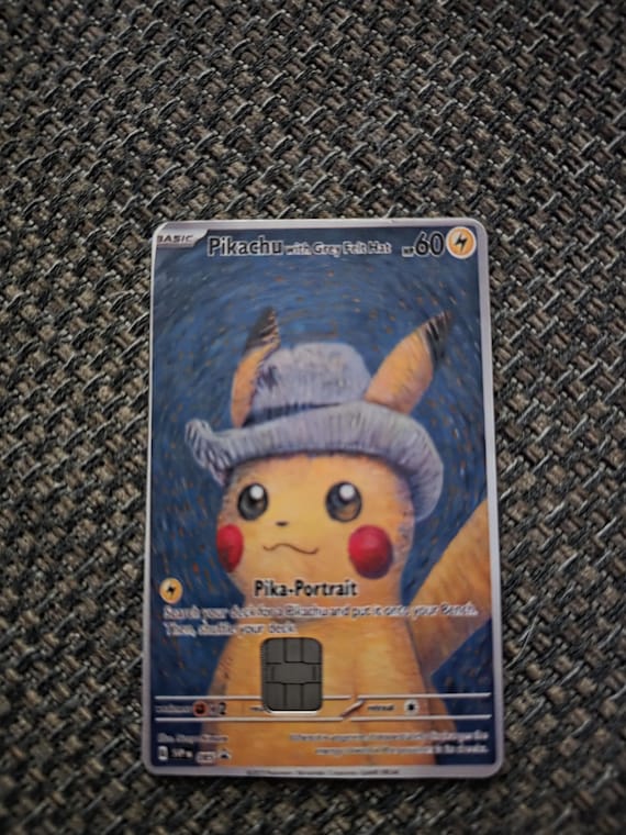 Pokemon Style Debit/Credit Card Sticker | Vinyl Decal with Chip Cutout | Fun Bank Card Skins | Pikachu, Charizard & More Designs - Image 5