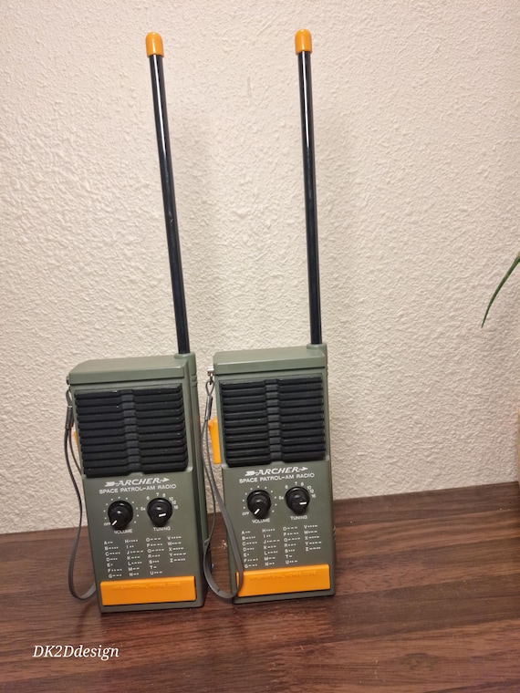 Vintage- Archer Space space Patrol AM radios, Walkie Talkie 2 way radio model #60-4003 Tandy Corporation