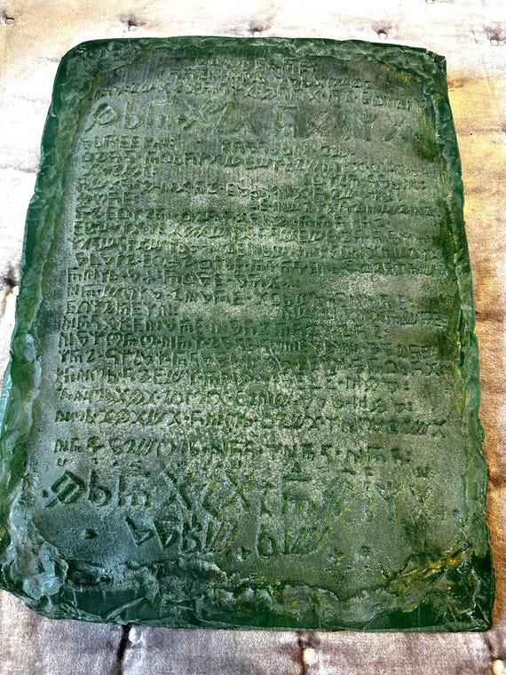 Emerald Tablet Replica