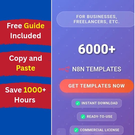 6000+ N8n Templates for everything - Use workflows for Sales, Marketing or selling to businesses