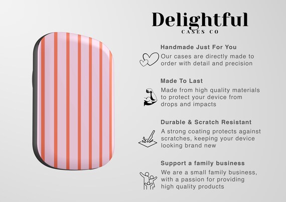 Coral Striped MagSafe Power Bank: 5000 mAh Portable Charger - Image 5