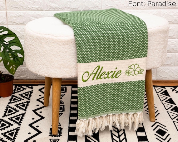 2nd Wedding Anniversary Gift, Cotton Anniversary Gift Blanket, 100% Cotton Wedding Blanket, Unique Gift For Mom, Custom Blanket for Couple - Image 7