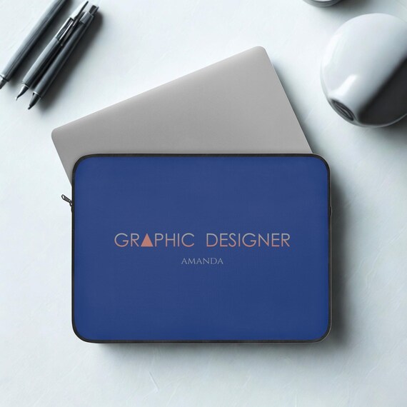 Costumizable Graphic Designer Laptop Sleeve: Personalized Notebook Accessory for Illustration Artist, Minimalist Art - Image 8