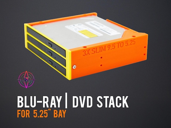 Blu-ray Drive Stack | DVD Drive Stack | 5.25" Bay | For Desktop computers or NAS