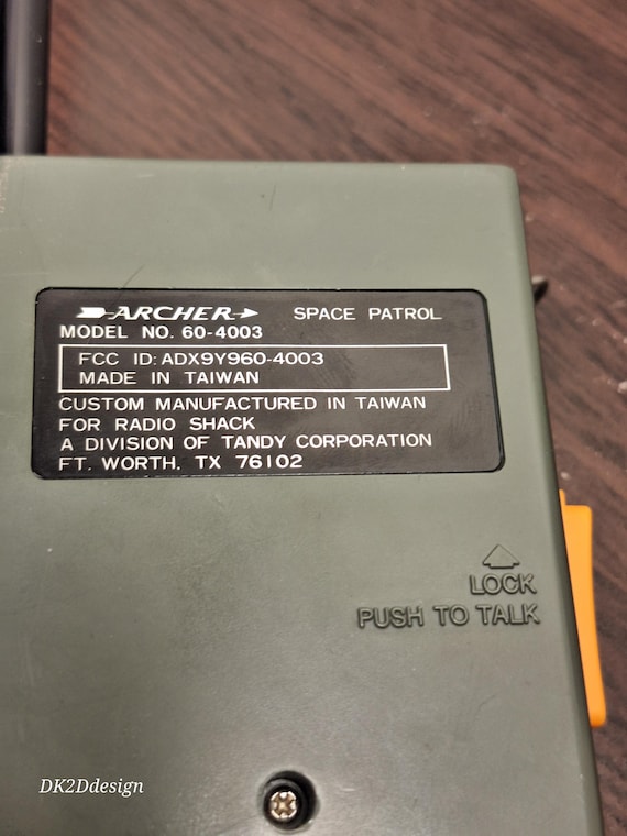 Vintage- Archer Space space Patrol AM radios, Walkie Talkie 2 way radio model #60-4003 Tandy Corporation - Image 7