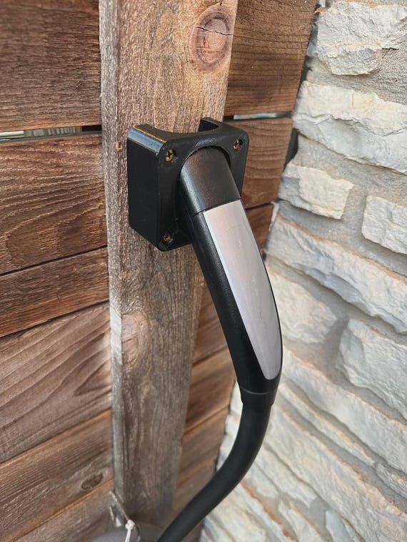Tesla Wall Charger - Plug Holder - Made using Solar Power and Sustainable Materials for a Greener Tomorrow - Image 2