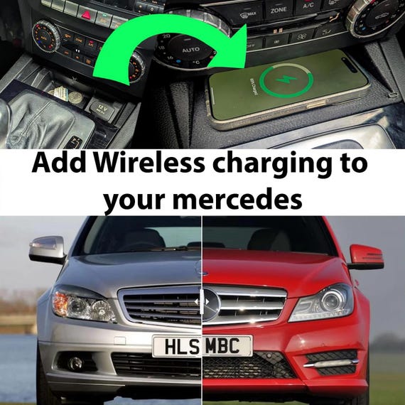 W204 Wireless charger Mercedes C class charger c63 wireless charger Mercedes coupe w207 Mercedes apple carplay Mercedes android auto