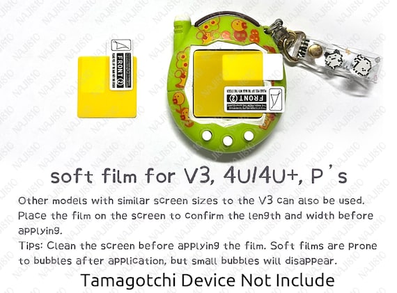 Tamagotchi screen protective stick film 2/5pcs - soft/hard - Image 3