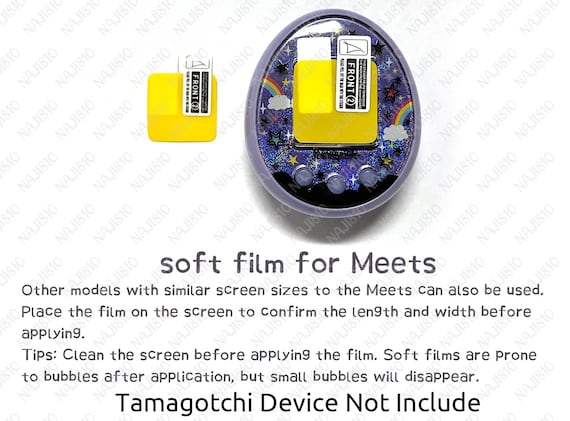 Tamagotchi screen protective stick film 2/5pcs - soft/hard - Image 4