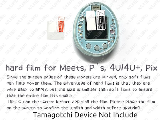 Tamagotchi screen protective stick film 2/5pcs - soft/hard - Image 5