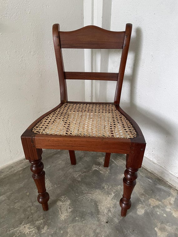 Vintage Burma Teak Writing Table & Chair Set: Mid-Century Modern Desk - Image 3