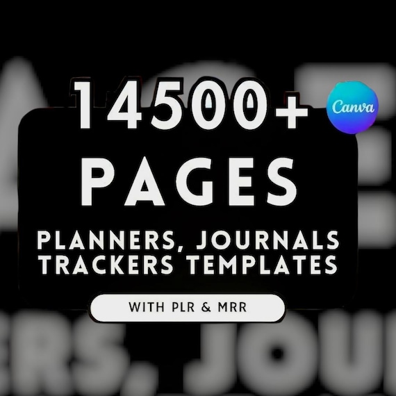 14500 Canva PLR Templates Bundle | Editable Digital Templates for Business, Social Media, Coaching & Printables