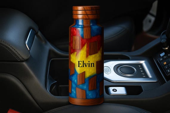 Insulated Water Bottle Leak-Proof, for Sports, Travel, office and School Epoxy resin bottle - Image 6