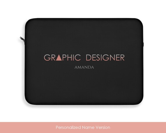 Costumizable Graphic Designer Laptop Sleeve: Personalized Notebook Accessory for Illustration Artist, Minimalist Art - Image 4